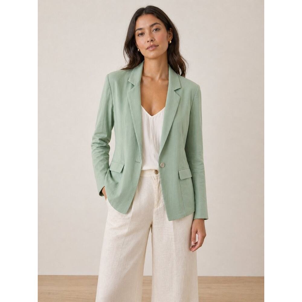 Thakoon Collective Women's Green Jacket Size 8